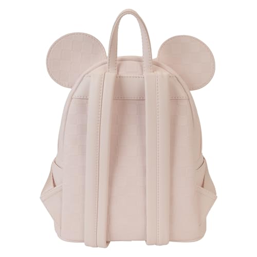 Loungefly Minnie Mouse Checkered Texture Mini Backpack4