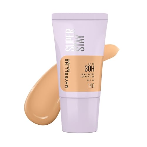 Image of Maybelline New York Super Stay Lumi Matte Liquid Foundation, 140 | 30HR Long Lasting, Lightweight, Suitable for all Skintypes
