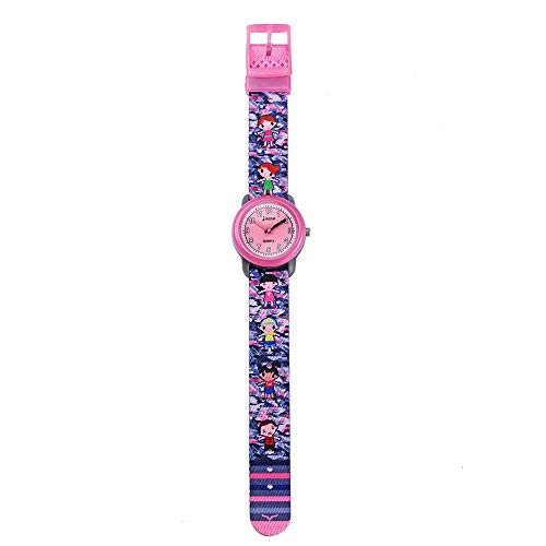 Toddler Girls Kids Children Watch,3D Cute Cartoon Breathable Fabric Band Japanese-Quartz Wristwatches Time Teacher Gifts Watches for Kids Girls Toddlers (Hide-and-Seek)3