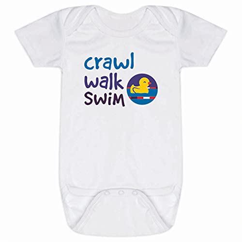 Image of Swimming Baby & Infant One Piece | Crawl Walk Swim | Bodysuit Newborn