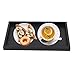 Haofy Bandeja de Servicio de Madera, Bandeja para Servir Rectangular, Vintage Bandeja de Té Negro para Café Aperitivos Frutas Postre Desayuno Picnic, en Diferentes Tamaños