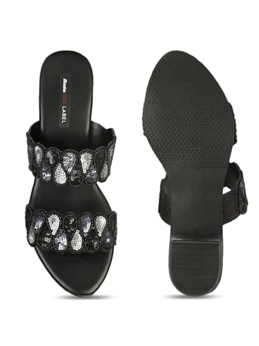 Image of Marie Claire LOLA Block Mule E Women Mule Sandals in Brown