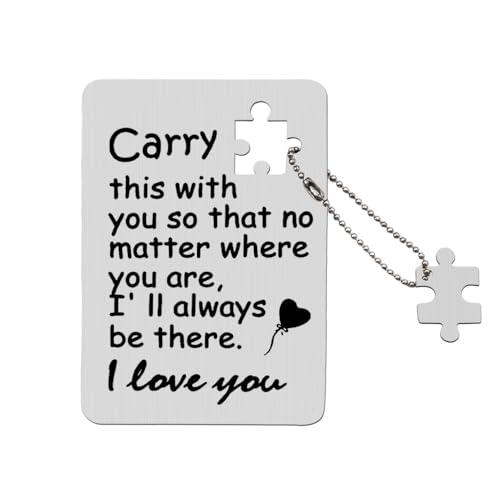 Engraved Wallet Card Inserts for Women Men I Love You Gifts for Him Her Couples Anniversary Cards for Husband Wife Birthday Christmas Gift for Boyfriend Girlfriend Long Distance Relationship Gift Card