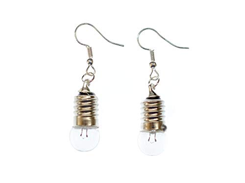 Lightbulb Earrings Miniblings UPCycling Bulb Lamp Light Glass