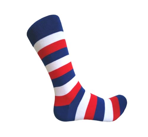 Triple M Plus Men's Groomsmen Wedding|Party Events|Gala Collection Stripe Dress socks4