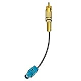 Goliton Fakra Zオス→RCAオス ピグテールケーブル 車用 DVD GPSアンテナ延長ケーブル ピグテールジャンパー 同軸ケーブル