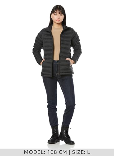 Amazon Essentials Women's Waterproof Lightweight Packable Long Sleeve Puffer Jacket, Black, XL