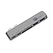 SIIG Thunderbolt 3 USB Type C Hub Adapter for 13" or 15" MacBook Pro - 5k Video Resolution, 40Gbps Data Speed - USB C Data Port, 2 USB 3.1, SD/Micro SD Card Reader Slot - Space Gray