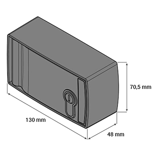 Miniatura 5 de Caja De Seguridad Blindada Para Desbloqueo Y Accionamiento Exterior Para Motor Enrollable De Persiana Metalica Comercial, Puerta Garaje Y Parking Motorline Csv200