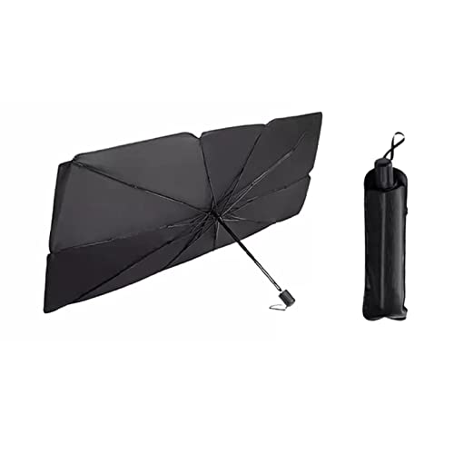 BURUVO Car Windshield Sun Shade Umbrella 120x60cm Universal Foldable Front Window Windscreen Cover Sunshade Blocks UV Rays Automotive Umbrella