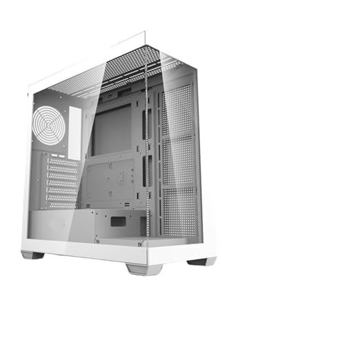 EWAIDI AS900 Custodia PC ATX M-ATX ITX Scheda madre Gamer Cabinet Dual Face Vetro Temperato Scrivania 270° Vista Mare Computer Case
