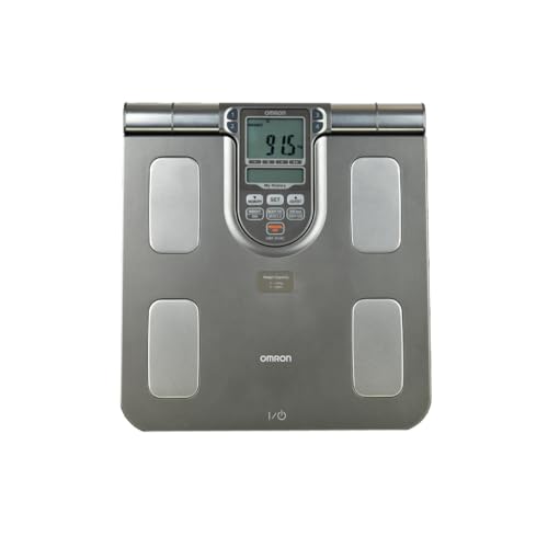 'Balança Digital Omron HBF514C - Medição Precisa e Completa de Peso, Corporal e Fitness, 7 Indicadores Corporais, Memória P/ 4 Perfis,Garantia de 1 Ano'