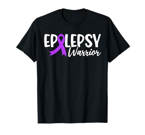Guerrero de la epilepsia Convulsión epiléptica Conciencia de la epilepsia púrpura Camiseta