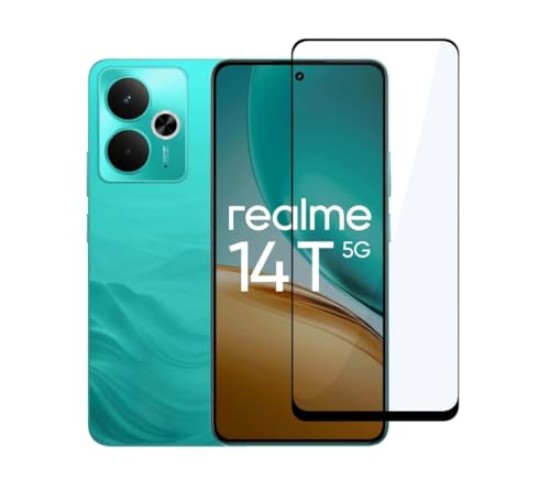 Image of MoCoTech HD+ Edge-to-Edge Tempered Glass for Realme 14T 5G /12+ 5G /13+ 5G /Narzo 70 Turbo 5G /Oppo K13 /K13X 5G /Oppo A5x 5G - Full Screen Protector, 9H Hardness, Ultra Clear with Easy Installation Kit