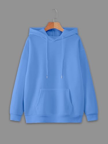 Image of Mack Jonney Solid Hooded Cotton Fleece Sweatshirt for Men-VMACK639116