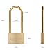 SEDORTI Weather Proof Lock, Solid Brass Padlock with Brass Long Shackle, 1-1/2