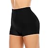 Werena Seamless Shaping Boyshorts Panties for Women Tummy Control Shapewear Slip Shorts Under Dress Underwear (Basic Black-5,M)