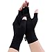 Digitek Arthritis Handschuhe - Kompression Rheumatoide Handschuhe Fingerlos Zur Schmerzlinderung handschuh Rehabilitation Schmerzen lindern Tägliche Arbeit Für Männer Frauen (Black, Small)