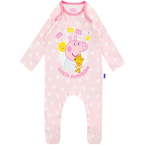 Peppa Pig Baby Girls Sleepsuit in Pink Cover