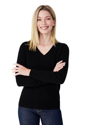 Image of Style Republic Women's 100% Pure Cashmere V-Neck Pullover Sweater