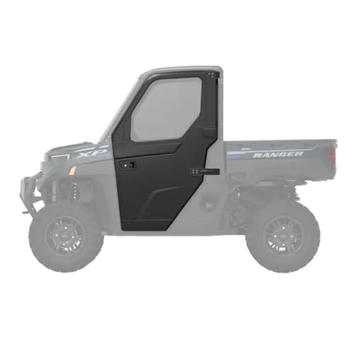 Polaris 2889811-070 Front Black Poly Manual Crank Window Doors Ranger 1000 Crew