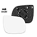 X AUTOHAUX Right Passenger Side Heated Mirror Glass with Backing Plate Rear View Mirror Glass for AUDI Q5 Q7 SQ5