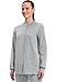 Cherokee Scrub for Women Snap Front Jacket with 3 Pockets, Fade Resistant, 2-Way Stretch, Soft & Durable Fabric - WW340, XXS, Grey