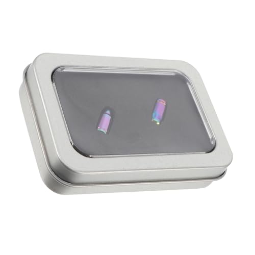 2 Pcs Tapones de Válvula para Bicicleta de Aleación de Titanio miniatura 1