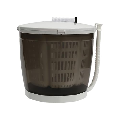 Portable Spin Dryer Manual Clothes Dehydrator Non Electric Laundry Spinner Compact Spin Dryer Hand Powered Clothes Spinner Mini Clothes Dryer Dehydrated Weight up to 4.4 lbs