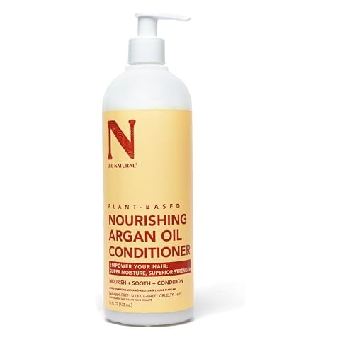 Dr. Natural Conditioner, Argan Oil, 16 oz - Hair Conditioner for All Hair Types - Promotes Hair Growth and Scalp Health - Conditioner for Frizzy, Dry Hair - Infused with Green Tea and Kelp Extract Cover