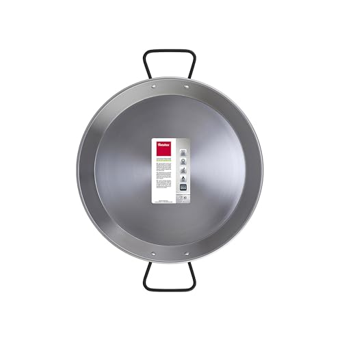 Metaltex - Paellera Acero Pulido INDUCCION 8 Raciones 38 cm
