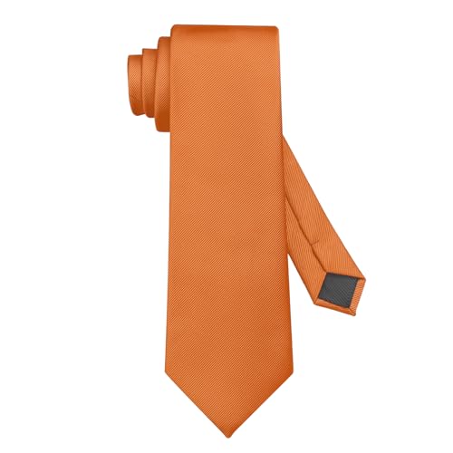 Image of DecTwig Men's Ties Solid Color Formal Neckties 3.15 inch (8CM) Black Ties For Men