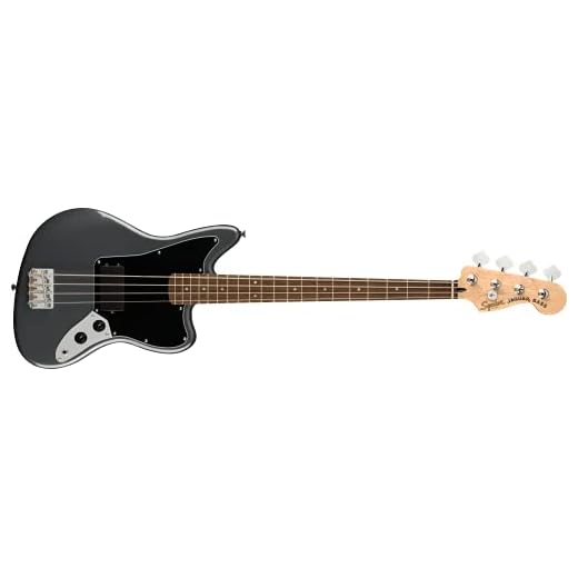 Squier Fender Affinity Jaguar Bass H LRL Charcoal Frost Metallic. Bajo Eléctrico