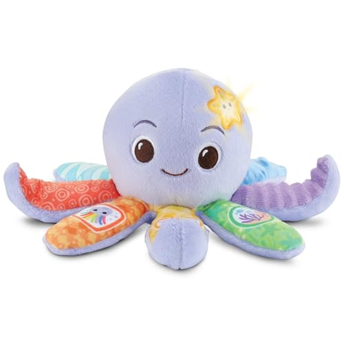 Vtech Baby - Babys Plüsch-Oktopus – Sensorisches Kuschelspielzeug zur Förderung der Wahrnehmung – Für Babys von 3-36 Monaten