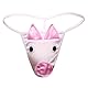 Sexy String Thong Tange für Herren Rentiere Schwein Bulle Unterwäsche Pouch Slips Lustige G-String Mankini Unterhosen Männer