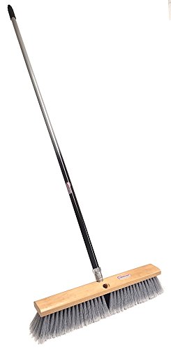 American Select Tubing PBMA18004 Multi-Surface Push Broom with Silver/Black Handle