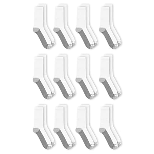 Fruit of the Loom Men's Dual Defense Crew Socks 12 Pair3