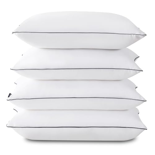 Gohome BP4-001 Pillows Standard Size Set Of 4 - Bed Pillows For Sleeping 4 Pack, Cooling Supportive Hotel Pillows cover