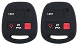 Replacement Remote Key Shell Case Cover fits for Lexus ES GS GX is LS LX RX SC ES300 ES330 GS300 GS400 GS430 GX470 IS300 LS400 LS430 LX470 RX300 RX330 RX350 RX400h RX450h SC430 (Black2)