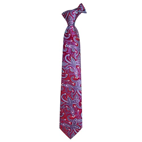 Image of YourTies Paisley Men's Necktie Woven Silk Floral Ties for Men Designer Formal Business Party Wedding