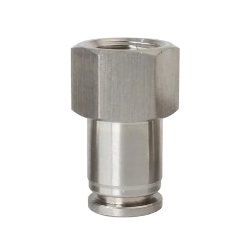 Accesorio neumático 1/4 hembra SUS304 para acople rápido de tubo de 8mm OD 2