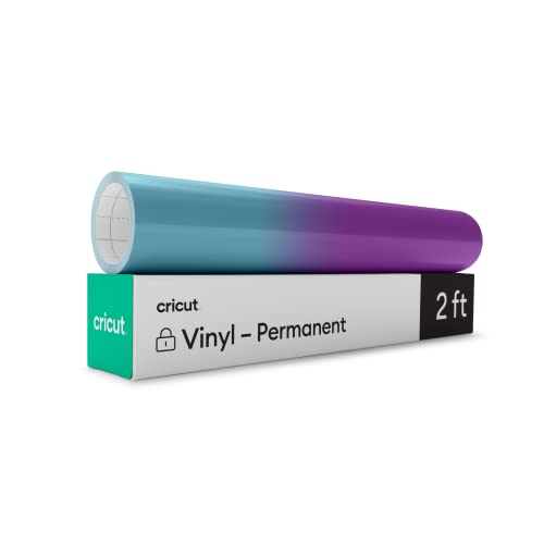 Cricut Cold-Activated Color-Changing Vinyl Turquoise/Purple 2ft Roll of Permanent Vinyl (12x24)