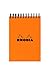 Produktbild Rhodia Notizblock, Classic, Orange, A6, 10,5 x 14,8 cm, kariert: 5 x 5 mm, 80 F, mikroperforiert, 80 g