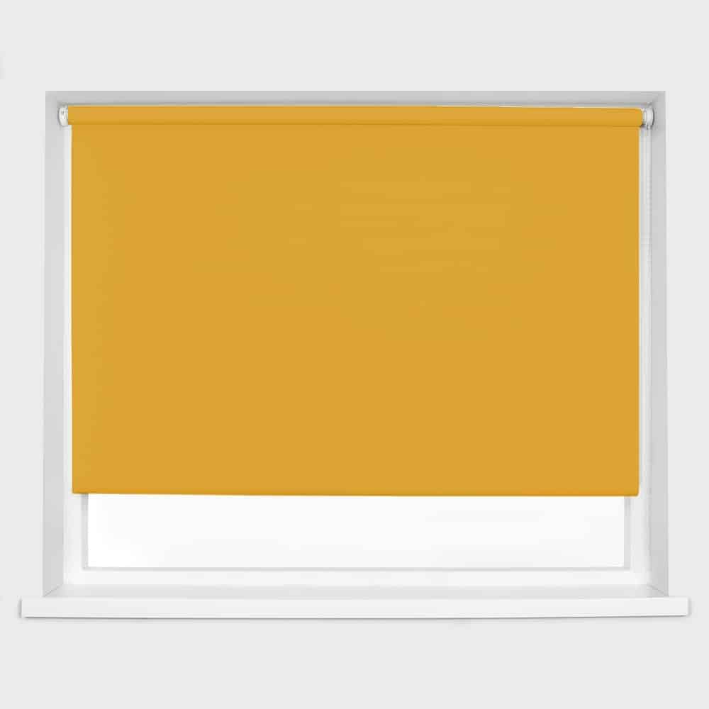 Blackout Roller Blind - Orange - 120cm width x 160cm drop - Polyester