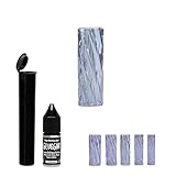 Rollers-Vortex-Clear Colors- 8,9,10,11,12mm Sizes (RYO Glass Tips) Tube, Gluegar 10ml (Purple-1p, 10mm)