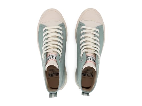 Image of Palladium Unisex Palla Ace Mid Organic Canvas Lace Up Sneaker
