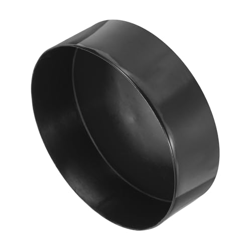 Image of uxcell 2pcs Rubber End Caps 175mm(6 7 /8 Inch) ID x 50mm(2 Inch) H Vinyl Round Tube Bolt Cap Cover Screw Thread Protectors Black