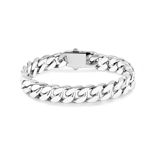 Pulsera Cuban Link para Hombre en Acero Inoxidable 316L miniatura 1