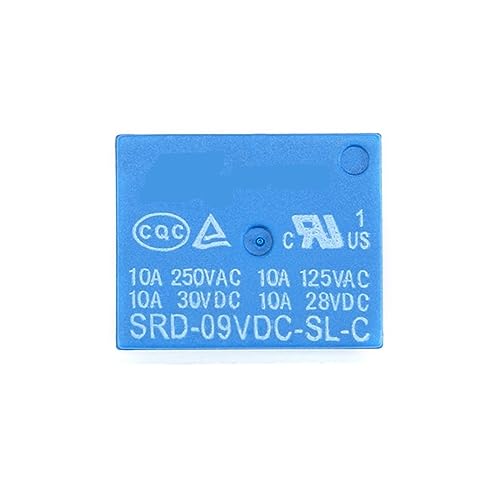 Relais de puissance 9V DC SRD-09VDC-SL-C T73 5PIN boîtier scellé haute durabilité mécanique, 5Pcs