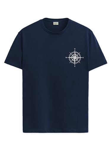 Image of ADRO Unisex 100% Cotton Regular Tshirt | Printed | Graphic Printed | Chest Printed